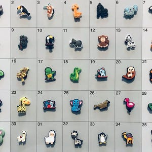 Zoo Animal Themed Shoe Charms Board 1