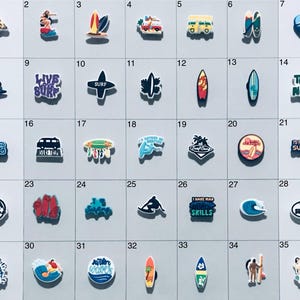 Surfing Surfer Surf Beach Ocean Shoe Charms
