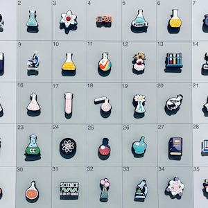 Science STEM Scientist Chemist Chemistry Shoe Charms Compatiable With Crocs and Croc Like Product