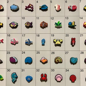 Ocean Sea Beach Themed Shoe Charms Board 1