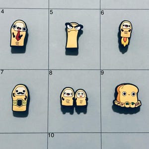 Silly Toe Themed Shoe Charms