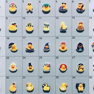 Rubber Duck Themed Shoe Charms