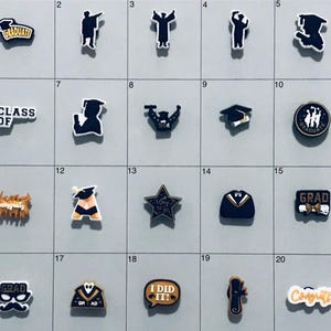 Graduatuion Graduate Themed Shoe Charms