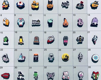 Halloween Themed Shoe Charms Board 6 Compatiable With Crocs and Croc Like Product