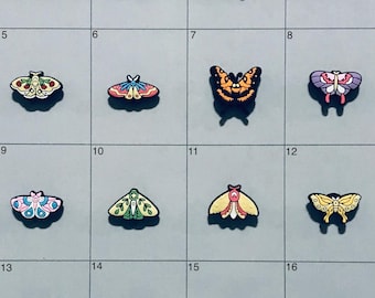 Moth Themed Shoe Charms Compatiable With Crocs and Croc Like Product