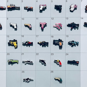 Gun Glock Guns Weapon Themed Shoe Charms