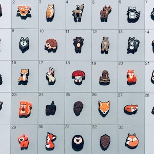 Forest Wood Animal Themed Shoe Charms