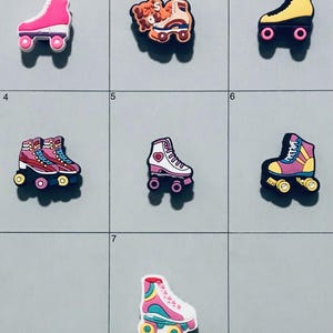 Roller Blades Roller Skates Skate Skating Themed Shoe Charms