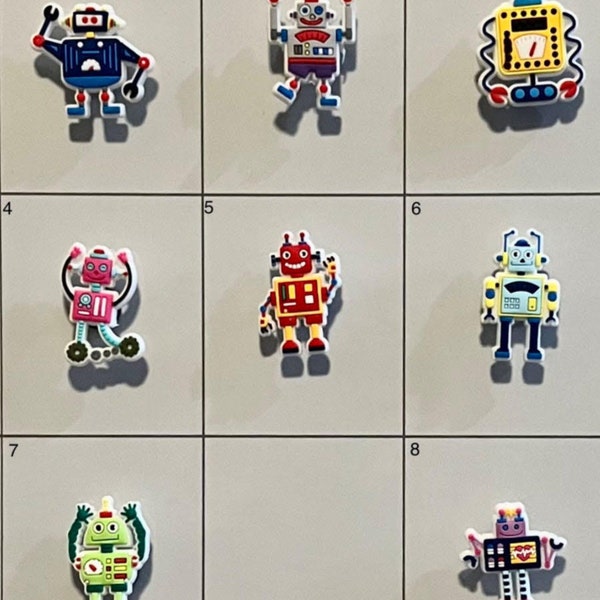 Robot Shoe Charms