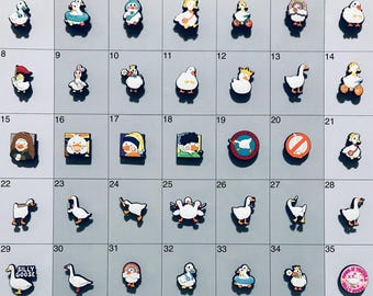 Duck Goose Geese Duckling  Silly Goose Themed Shoe Charms Compatiable With Crocs and Croc Like Product