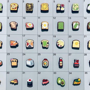 Food Snack Themed Shoe Charms Board 2