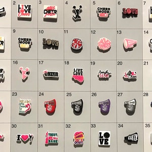 Cheer Cheerleader Cheerleading Shoe Charms Board 1