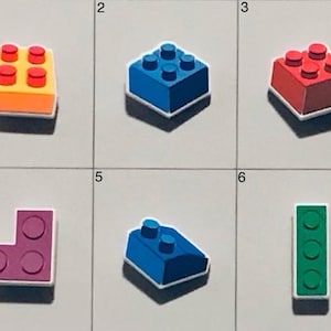 Building Block Blocks Themed Shoe Charms