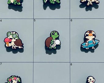 Turtle Turtles Themed Shoe Charms Compatiable With Crocs and Croc Like Product