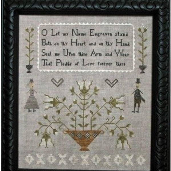 Pledge of Love - Pineberry Lane - Cross Stitch Chart - Pattern Only