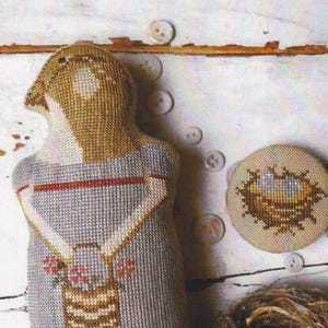 Jenny - Animal Crackers Series - Stacy Nash Designs - Cross Stitch Chart - Pattern Only