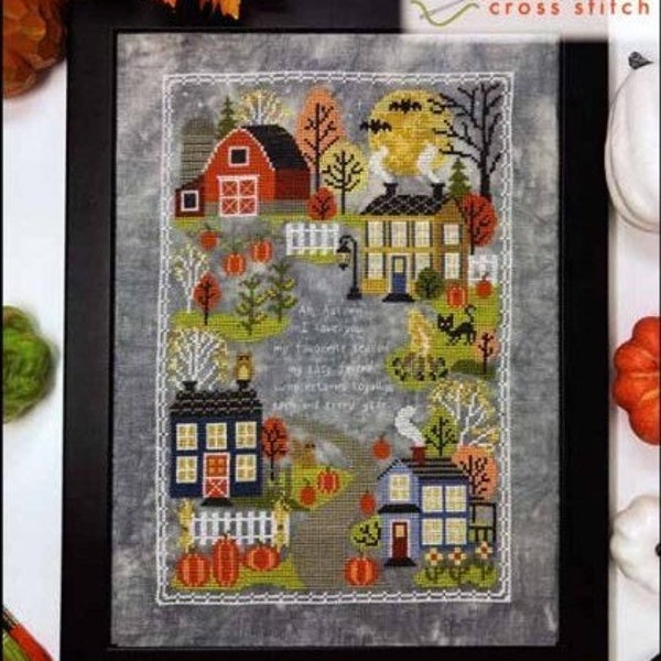 Autumn Traditions Sampler - Tiny Modernist - Cross Stitch Chart - Pattern Only