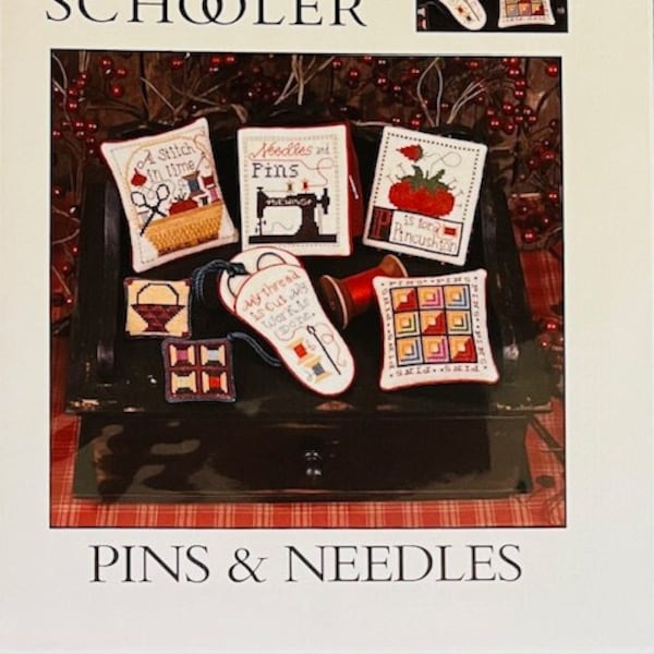 Pins & Needles - The Prairie Schooler - Book No. 115 - Cross Stitch Chart - Pattern Only