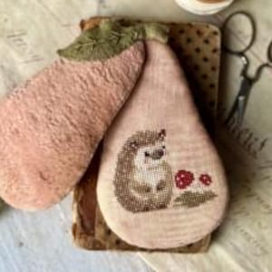 Velvet Pink Pear Needle Book - Stacy Nash Designs - Cross Stitch Chart - Pattern Only