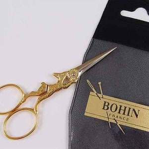 Bohin Gilded Rabbit Embroidery Scissors 3 7/8"