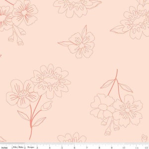 Fabric-Spring’s in Town-Blush-Wide Back, 108” Wide, 100% cotton,sewing, quilting, piecing, embroidery, fabric by the yard, backing