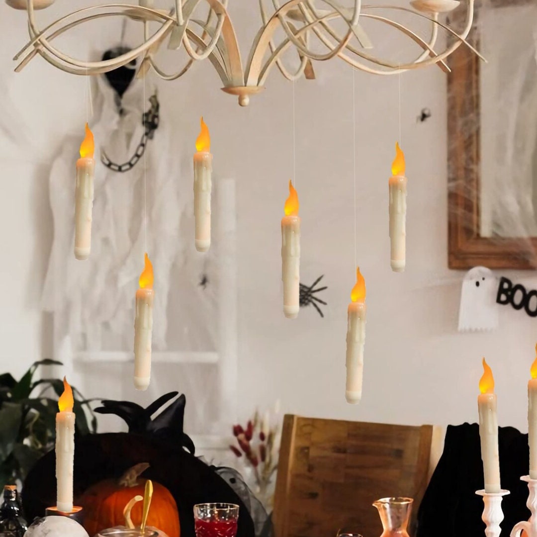 Floating Halloween Candles With Remote Set of 6 Halloween Etsy Canada
