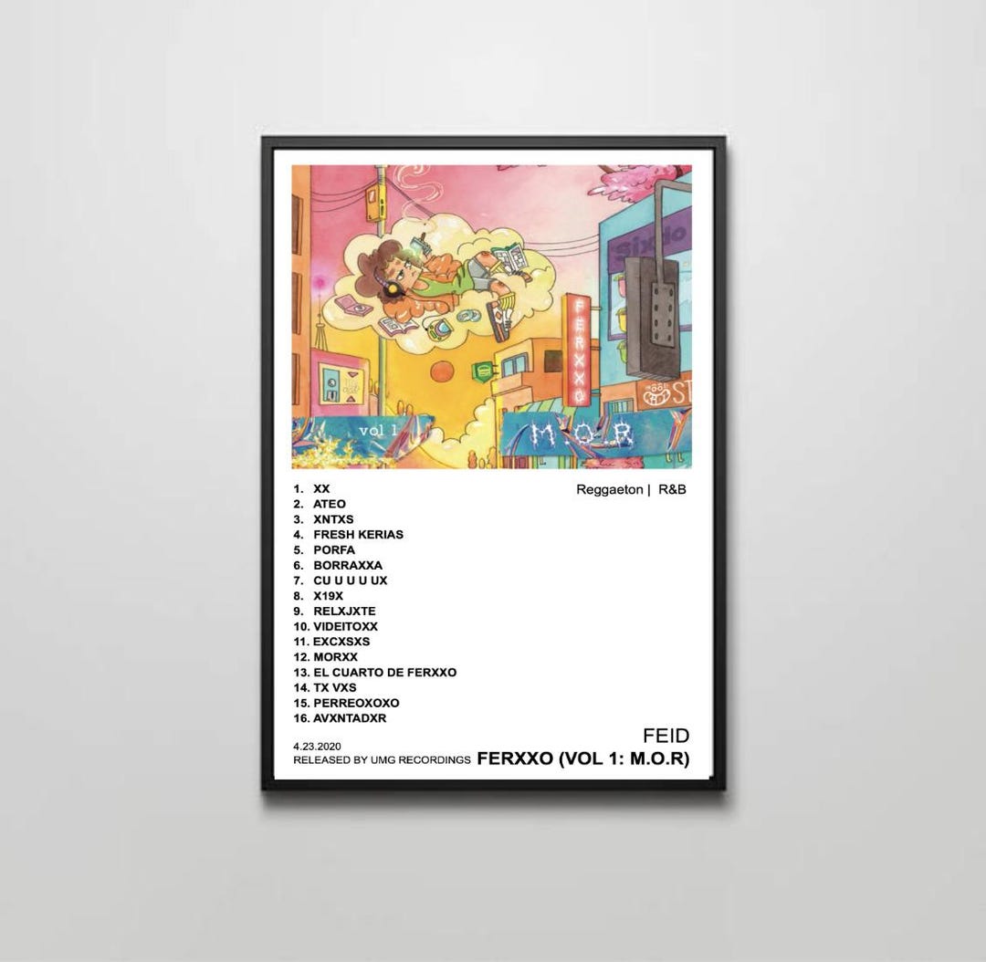 Feid /ferxxo (vol 1: M.O.R) / 11x17 In. Album Cover Digital Poster - Etsy
