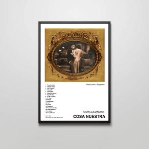 Rauw Alejandro / Cosa Nuestra / 11x17 in. Album Cover Digital Poster