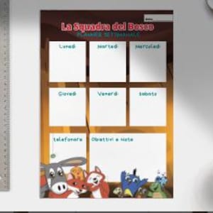 Planner settimanale