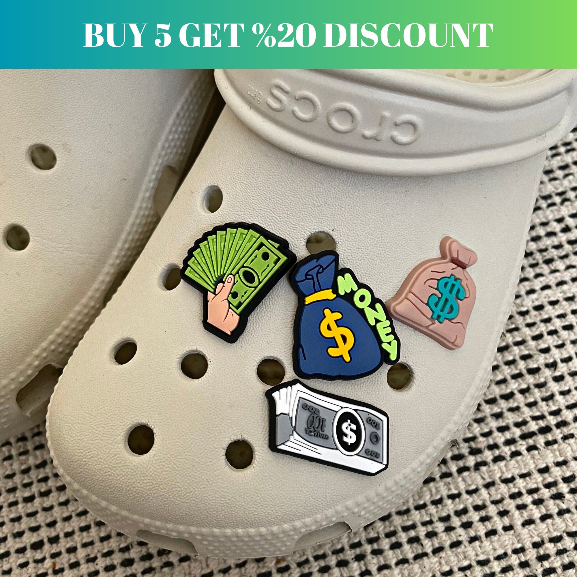 New, Money Bag Charm for Crocs; 1Pc., Symbolic Statement Charms for –  PatchPartyClub