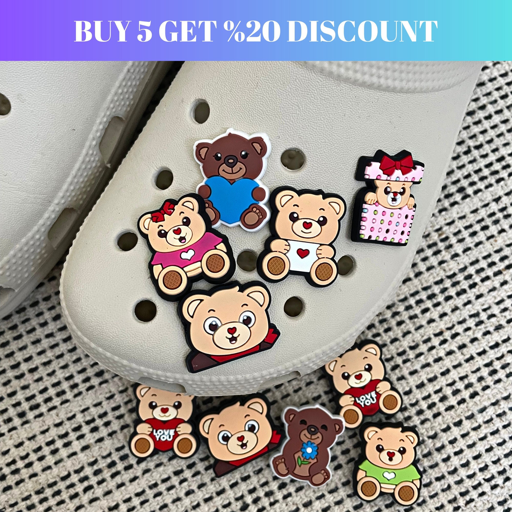Bear jibbitz sales