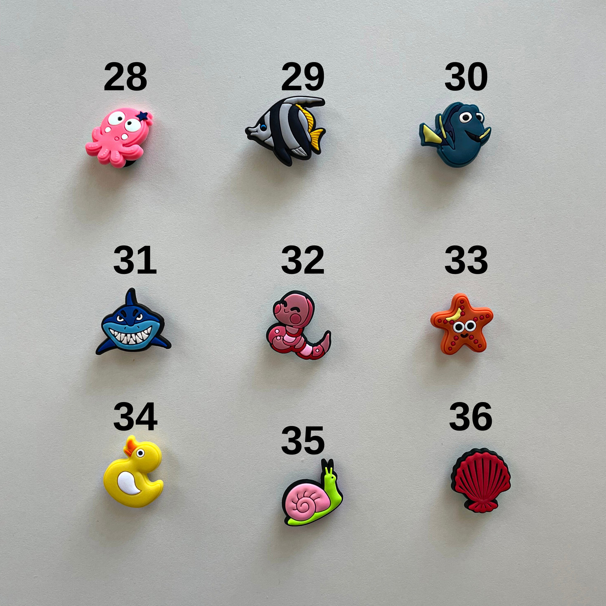 Underwater Animal Croc Charm, Jibbitz for Crocs Nemo Croc Charms, Sea