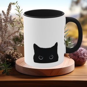 Black Cat Mug 11oz,cat mug,cat cup,cat coffee mug,cat coffee cup,cat lover gift,black cat gifts,black cat mug,cat owner gift,black cat