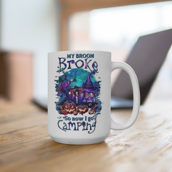 Halloween Castle Mug | Haunted Castle Design | Double-sided printing | Happy Halloween | Gift for Halloween lovers