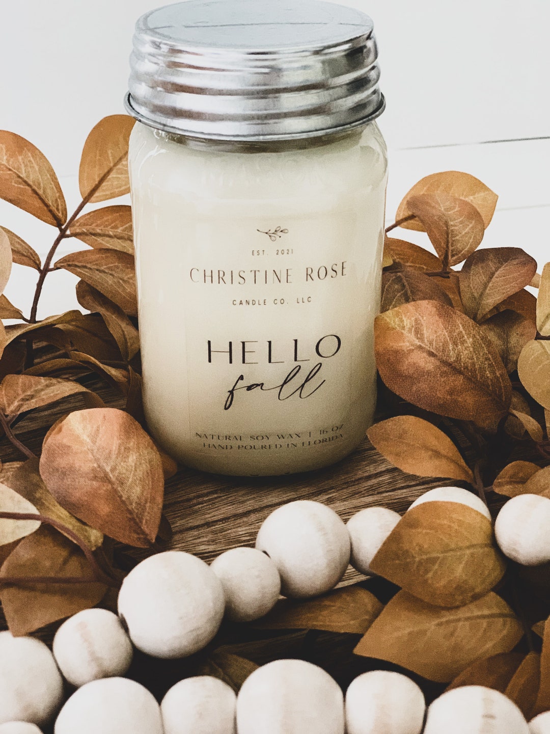 Fall Farmhouse Soy Candles Farmhouse Mason Jar Soy Candles Etsy