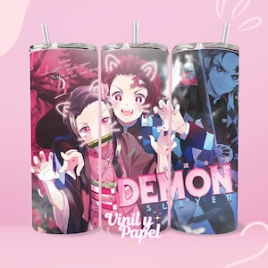Tumbler wrap PNG 2025, Nezuko kamado Demon Slayer