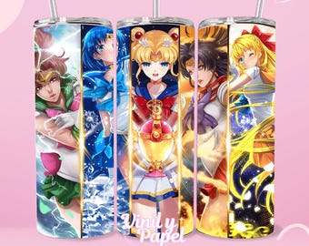 Tumbler wrap PNG 2025,Sailor moon