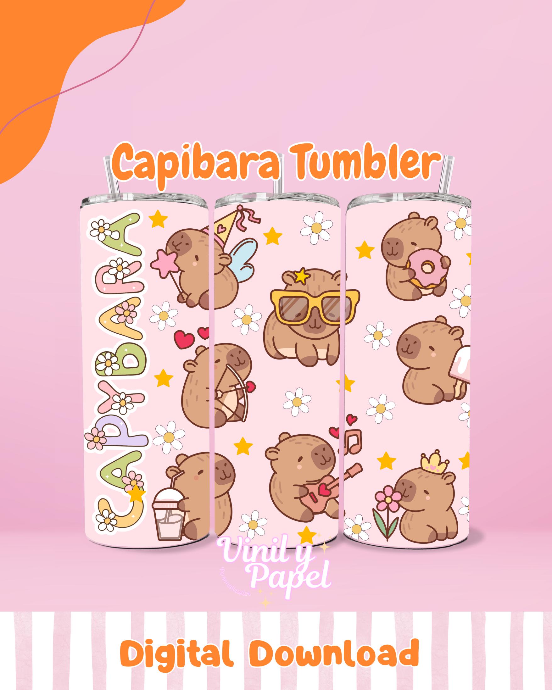Tumbler wrap PNG 2025, Capybara