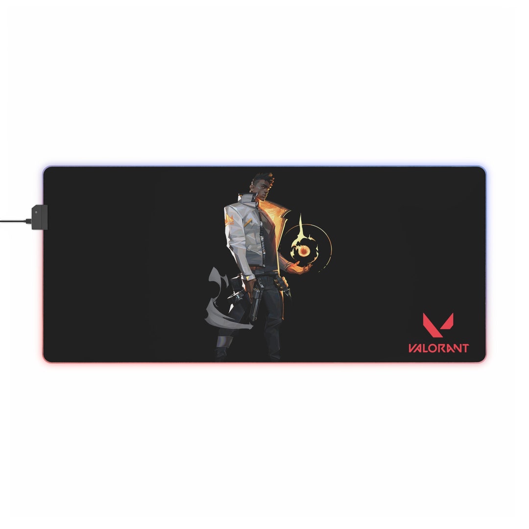 Valorant RGB Gaming Mouse Pad Phoenix Valorant Valorant RGB Etsy