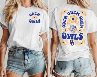 Retro Floral Odem Owls