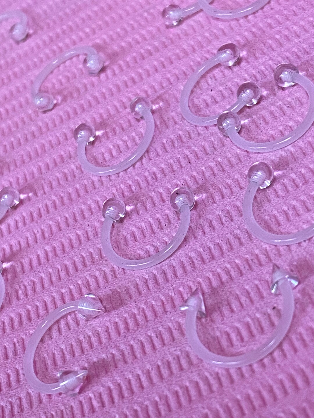 Clear Plastic Retainer Septum Horseshoe 16G Etsy