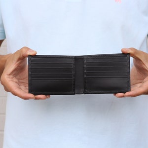 Cartera personalizada para hombre Cartera grabada Cartera de padrinos Cartera de cuero Cartera personalizada Regalo de Navidad Regalo de novio para hombres Padre