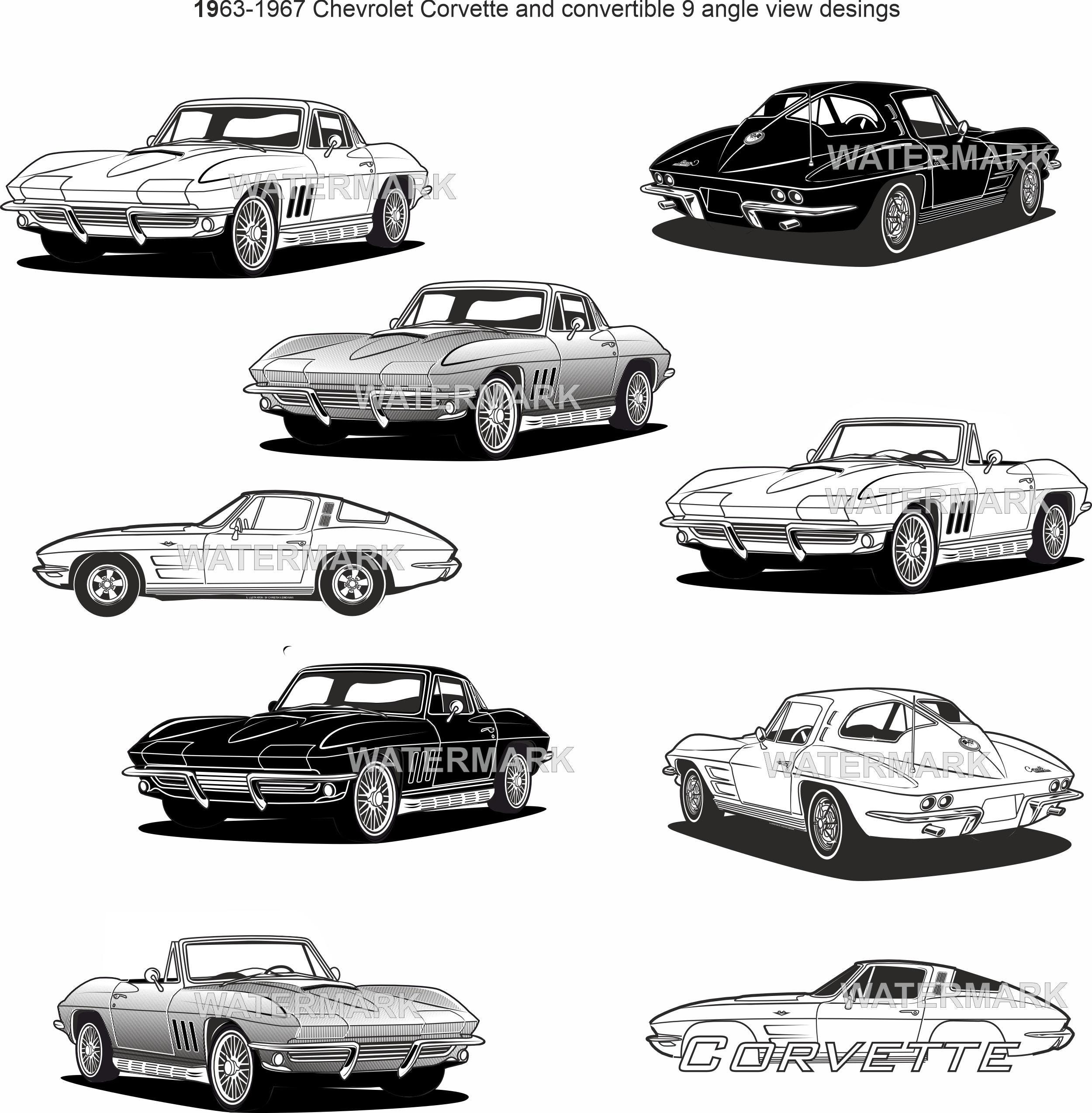Cadre Photo Chevrolet Corvette L88 (C3) James Garner, 1/43, 3 Photos, Bois