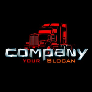Semi truck logo trucking company, truck, semi-trailer, truck transport brand custom logo 20