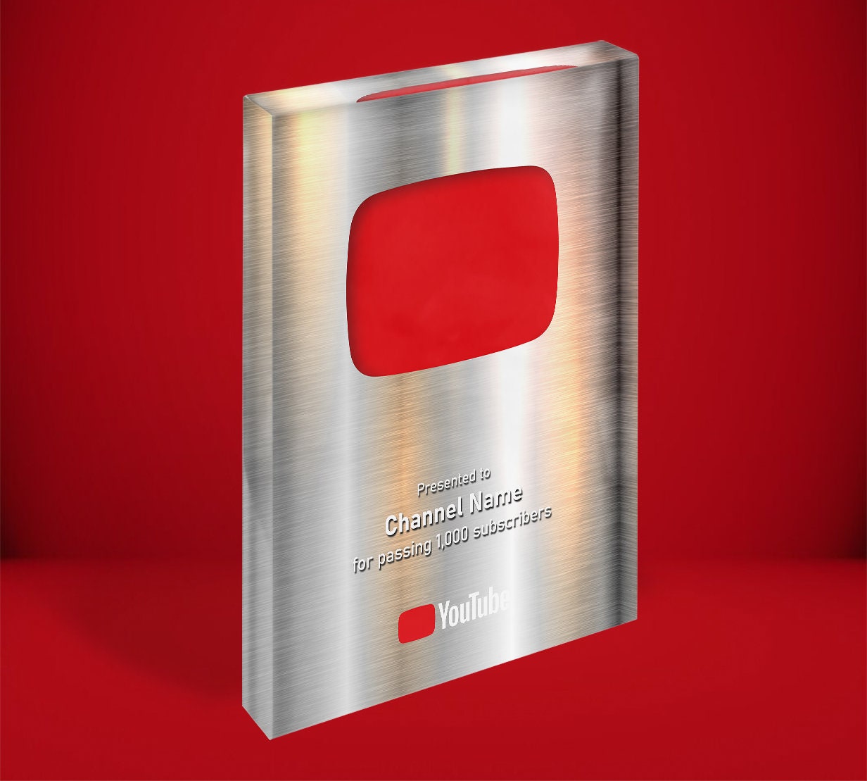 Creator Awards for Subscriber Milestone Play Button Trophy