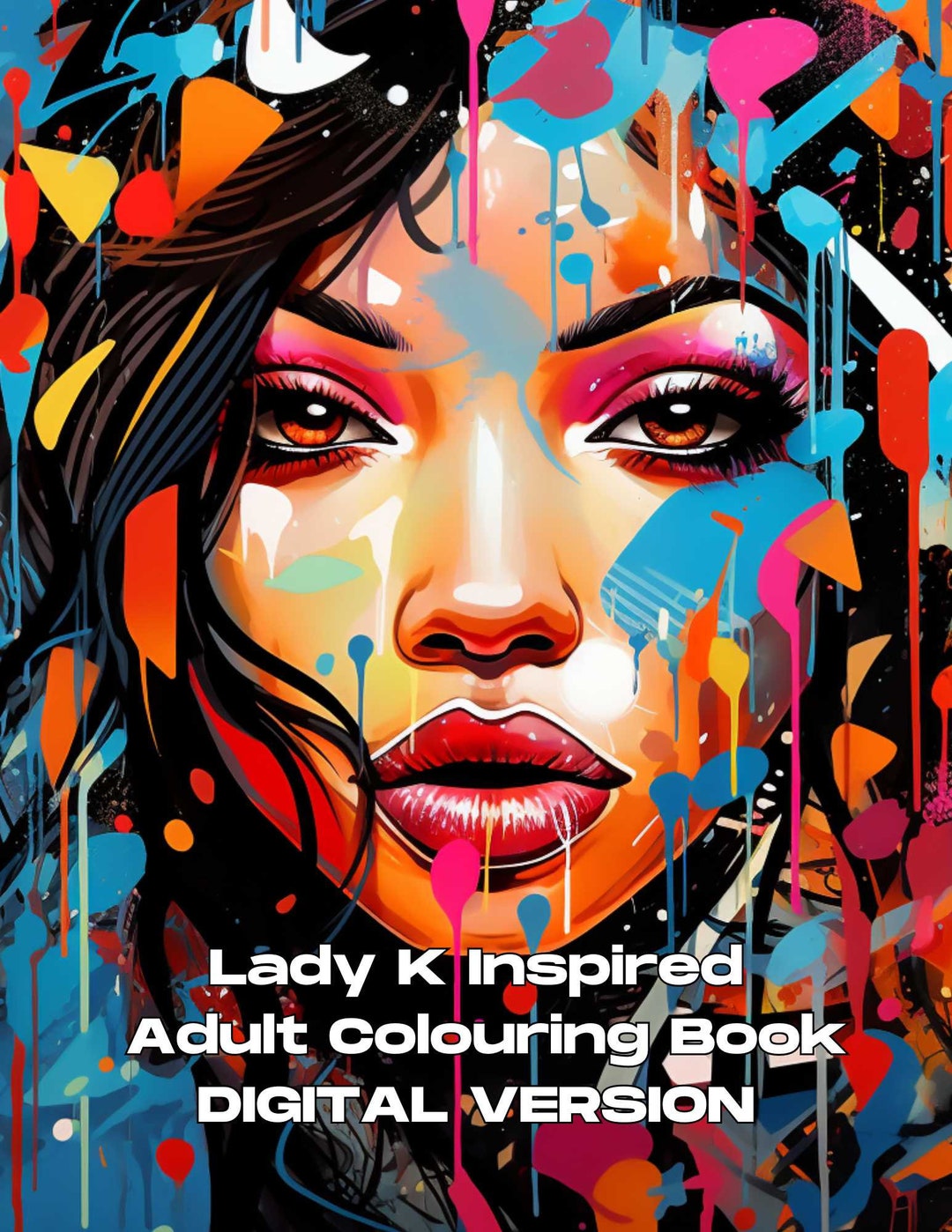 Copy of Lady K Inspired Adult Colouring Book DIGITAL VERSION Etsy
