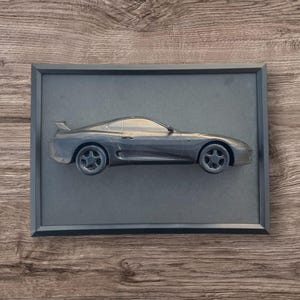3D Car Wall Art Toyota Supra Wall Decor