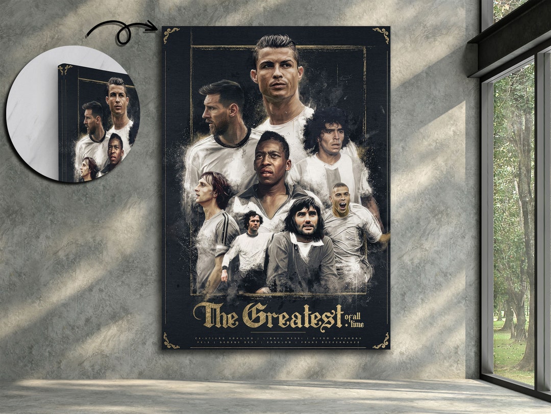 The Greatest of All Time Wall Art Prints, Football Legends Wall Art