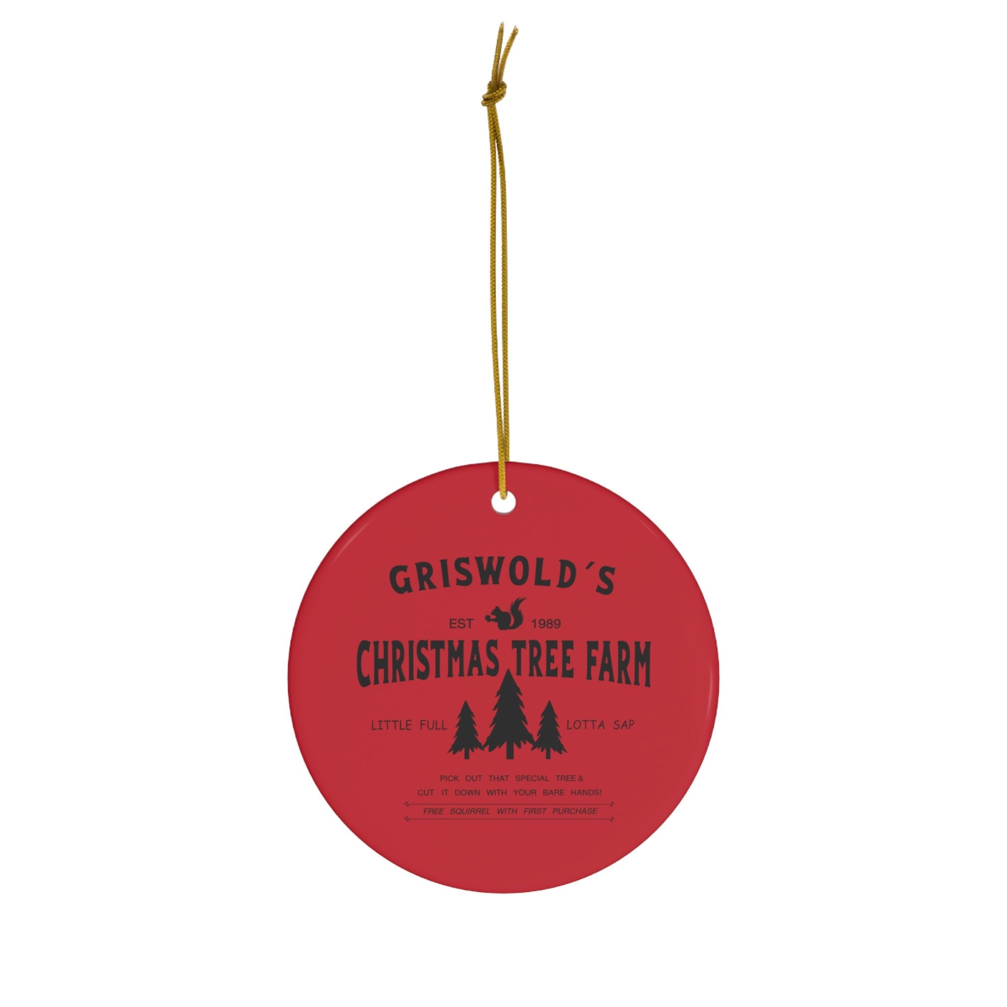 Griswold's Christmas Tree Farm Ornament Ceramic Ornament Etsy