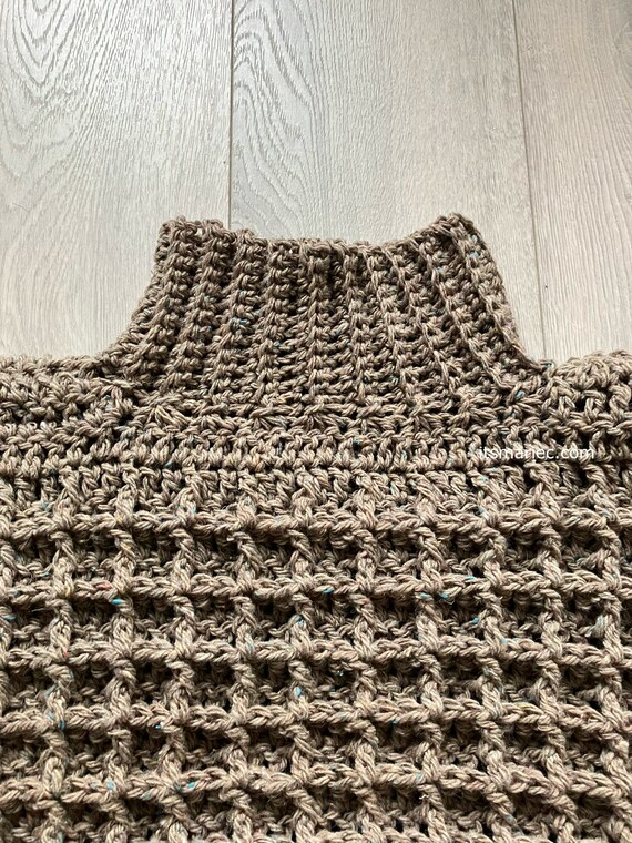 The Waffle Stitch Sweater / Pullover - Crochet Pattern - Etsy